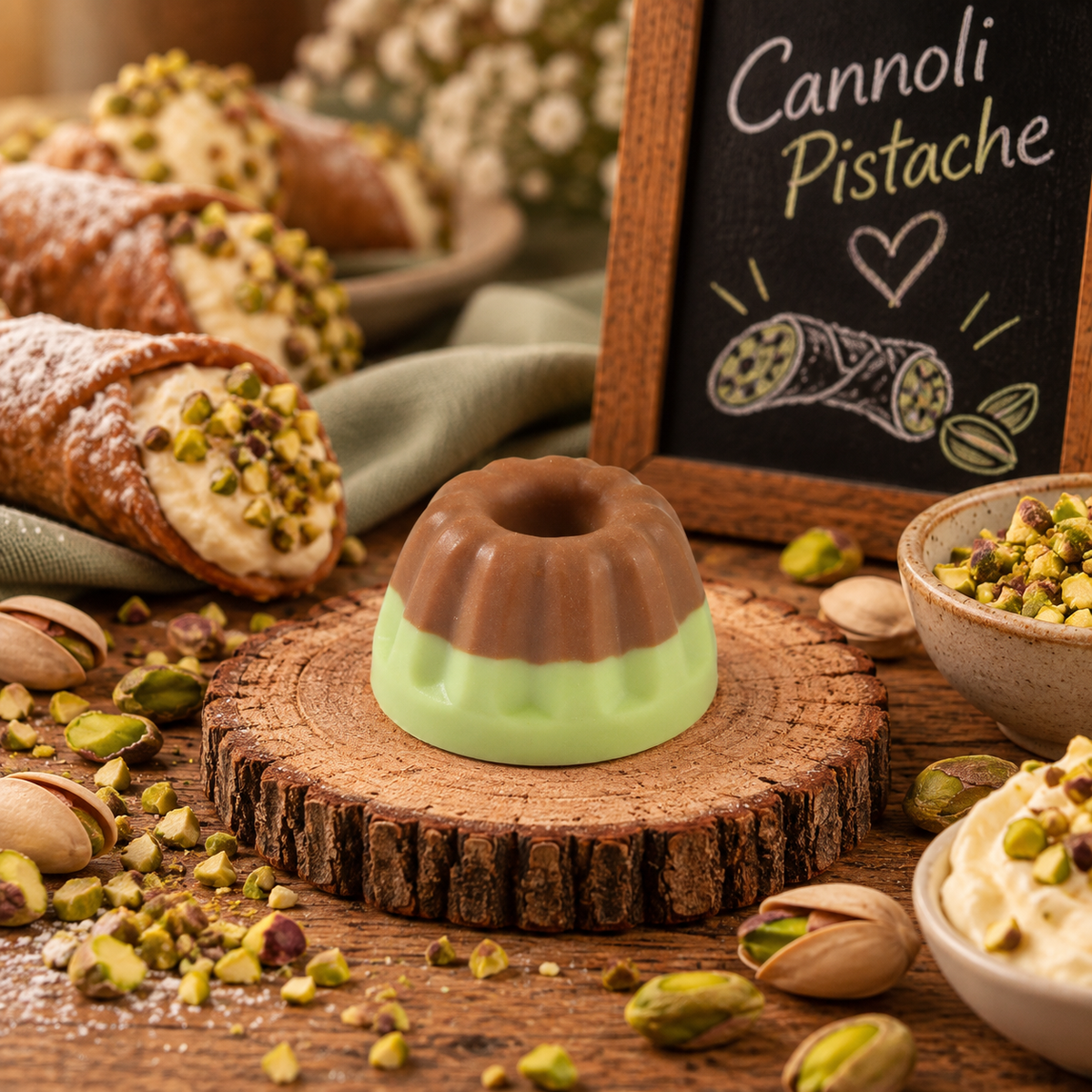 Fondant Cannoli Pistache