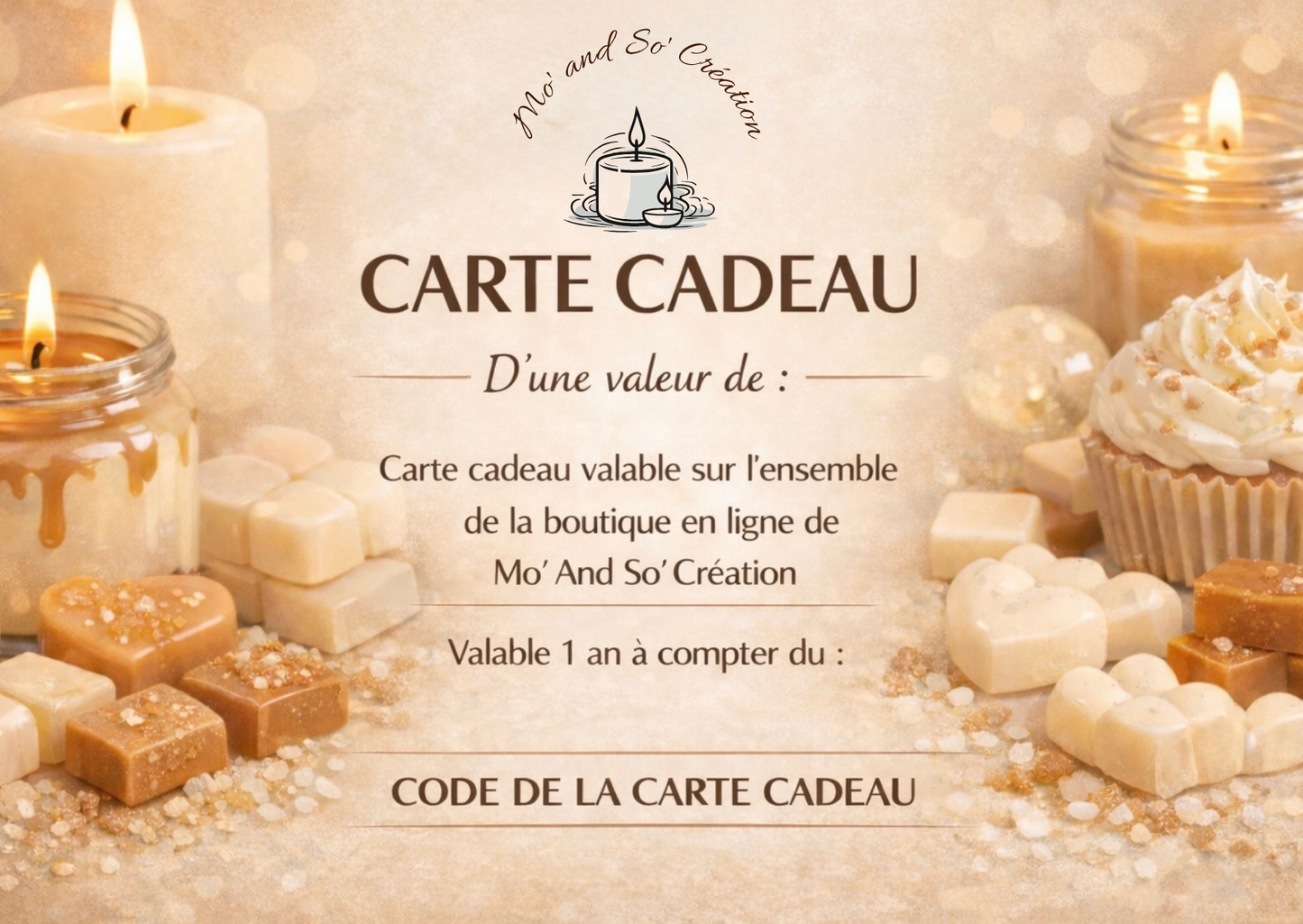 Carte Cadeaux Mo' and So' Création